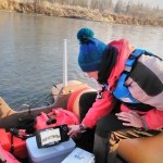 Field survey of potential wintering habitats on Mura river