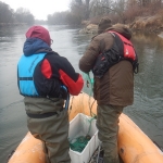 Sampling migratory fish at wintering habitats - Institute REVIVO